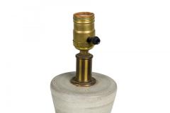  Design Technics Design Technics Mid Century American Ceramic White Chalk Glazed Table Lamp on Wo - 4658720