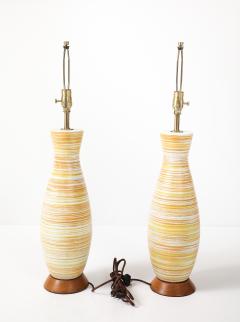  Design Technics Design Technics Striated Ceramic Lamps - 4588231