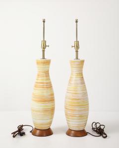  Design Technics Design Technics Striated Ceramic Lamps - 4588232