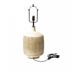  Design Technics Design Technics Table Lamp Ceramic Off White Beige Textured Signed - 4432785
