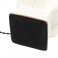  Design Technics Tall Architectural Table Lamp Ceramic Incised Abstract Geometric - 4432817