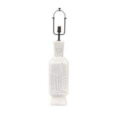  Design Technics Tall Architectural Table Lamp Ceramic Incised Abstract Geometric - 4432839