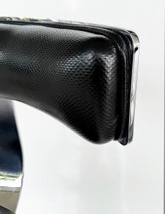  Designs for Leisure Ltd Design for Leisure Ltd Swivel Counter Stools Chrome and Leather Pair - 4380795