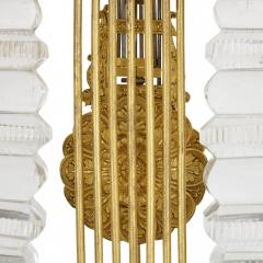  Desprez Restauration gilt bronze mounted crystal lyre mantel clock - 1588341
