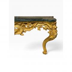  Dessin Fournir Companies 18c Style French Giltwood Rococo Console Table With Marble Top - 4762459