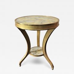  Dessin Fournir Companies Antiqued Gold Side Table - 3161179