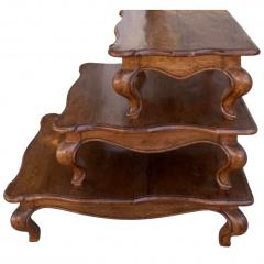  Dessin Fournir Companies Dessin Fournir Italian Walnut Three Step Side Table - 4586345