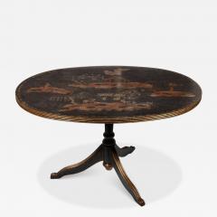  Dessin Fournir Companies Dessin Fournir Regency Style Black Chinoiserie Cocktail Table - 4511555