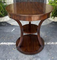  Dessin Fournir Companies Modern Dessin Fournir Round Mahogany Side or Center Table - 2212971