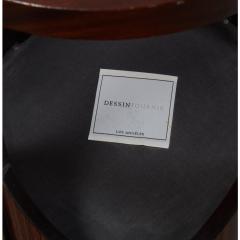  Dessin Fournir Companies Pair of Dessin Fournir Macassar Ebony Leather Jansen Bar Counter Stools - 4512793