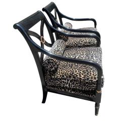  Dessin Fournir Companies Pair of Therien Workshops for Dessin Fournir Regency Style Club Chairs - 4306771