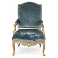  Dessin Fournir Companies Quatrain for Dessin Fournir Louis XV Style Giltwood Fauteuil Arm Chair - 4406736