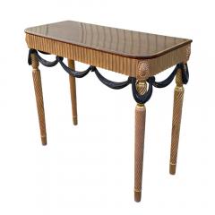  Dessin Fournir Companies Therien Quatrain for Dessin Fournir Black Gold Console Table - 4003021