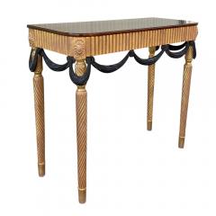  Dessin Fournir Companies Therien Quatrain for Dessin Fournir Black Gold Console Table - 4003023