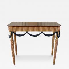  Dessin Fournir Companies Therien Quatrain for Dessin Fournir Black Gold Console Table - 4003967