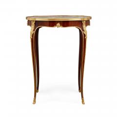  Deveraux Louis XV Style Ormolu Mounted Side Table with Marble Top Retailed by Deveraux - 2863205