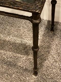  Diego Giacometti BRONZE DIEGO GIACOMETTI STYLE BRUTALIST SIDE TABLE - 1388543