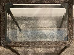  Diego Giacometti BRONZE DIEGO GIACOMETTI STYLE BRUTALIST SIDE TABLE - 1388548