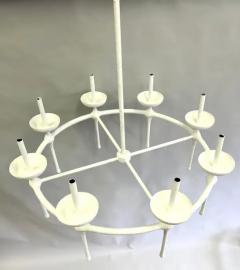  Diego Giacometti French Modern Neoclassical Plaster Chandelier in the Style of Diego Giacometti - 3256309