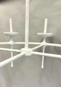  Diego Giacometti French Modern Neoclassical Plaster Chandelier in the Style of Diego Giacometti - 3256312