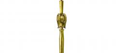  Diego Giacometti Giacometti style solid gold bronze work of art floor lamp - 875413