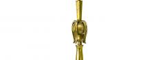  Diego Giacometti Giacometti style solid gold bronze work of art floor lamp - 875415