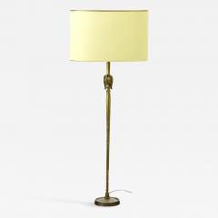  Diego Giacometti Giacometti style solid gold bronze work of art floor lamp - 876435