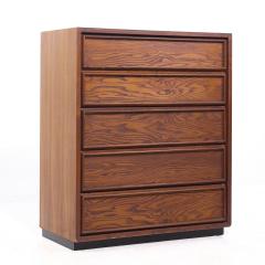  Dillingham Dillingham Mid Century Pecky Cyprus 5 Drawer Dresser - 4204544