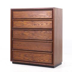  Dillingham Dillingham Mid Century Pecky Cyprus 5 Drawer Dresser - 4204545