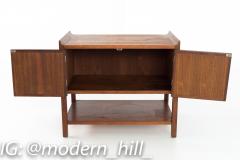  Dillingham Dillingham Mid Century Walnut Nightstand Record Cabinet Side End Table - 3689379