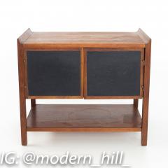  Dillingham Dillingham Mid Century Walnut Nightstand Record Cabinet Side End Table - 3689380