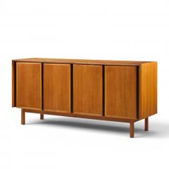  Dillingham Dillingham Mid Century Walnut and Cane Sideboard Credenza and Hutch - 4690937