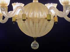  Dino Martens A good quality Murano 6 light spheroid chandelier by Dino Martens - 700750