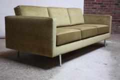  Directional 1960s Three Seat Directional Sofa in Sage Velvet - 425400