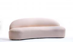  Directional Blush Pink Boucle Sculptural Sofa by Directional circa 1980 - 1975554