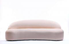 Directional Blush Pink Boucle Sculptural Sofa by Directional circa 1980 - 1975555