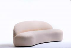  Directional Blush Pink Boucle Sculptural Sofa by Directional circa 1980 - 1975556