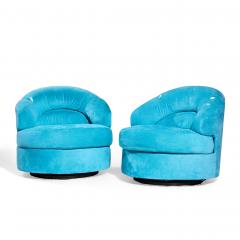  Directional Directional Mid Century Swivel Lounge Chairs Pair - 4448653