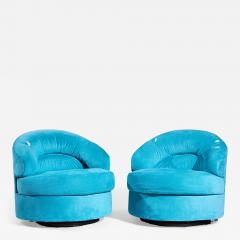  Directional Directional Mid Century Swivel Lounge Chairs Pair - 4448685