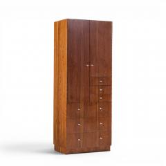  Directional Directional Mid Century Walnut and Chrome Armoire Dresser - 4644412