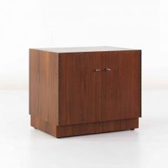  Directional Directional Mid Century Walnut and Chrome Nightstand - 3689391