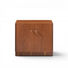  Directional Directional Mid Century Walnut and Chrome Nightstands Pair - 4644436