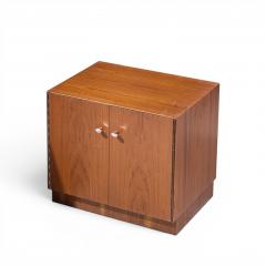  Directional Directional Mid Century Walnut and Chrome Nightstands Pair - 4644440