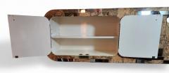  Directional Directional Wall Cabinet of Cork and Chrome in the Style of Paul Evans 1980s - 4145990