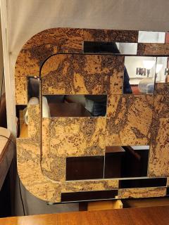  Directional Directional Wall Cabinet of Cork and Chrome in the Style of Paul Evans 1980s - 4145995