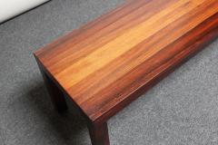  Directional Mid Century Mixed Wood Parsons Coffee Table Bench Attributed to Milo Baughman - 2546528