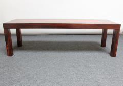  Directional Mid Century Mixed Wood Parsons Coffee Table Bench Attributed to Milo Baughman - 2546535