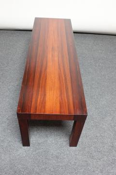  Directional Mid Century Mixed Wood Parsons Coffee Table Bench Attributed to Milo Baughman - 2546536