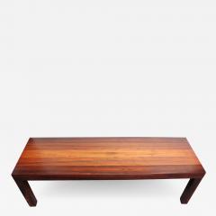  Directional Mid Century Mixed Wood Parsons Coffee Table Bench Attributed to Milo Baughman - 2549427