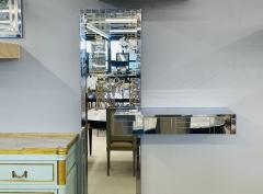  Directional Mid Century Modern Paul Evans Cityscape Floating Console and Mirror Directional - 3144254